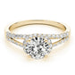 Multirow Split Shank Halo Engagement Rings