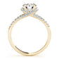 Multirow Split Shank Halo Engagement Rings