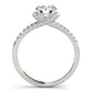 Multirow Split Shank Halo Engagement Rings
