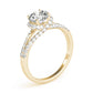 Multirow Split Shank Halo Engagement Rings