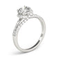 Multirow Split Shank Halo Engagement Rings
