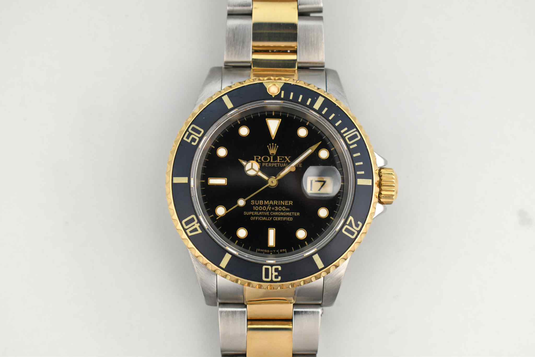 16613 18k Stainless Steel Submariner 40mm Black Dial – Monica Jewelers