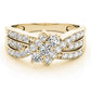 ENGAGEMENT RINGS 3 STONE ROUND