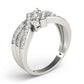 ENGAGEMENT RINGS 3 STONE ROUND