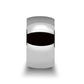 ATHERTON Domed Wide White Tungsten Wedding Band for Men - 12mm