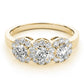 3-Stone Halo Engagement Rings