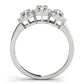 3-Stone Halo Engagement Rings
