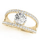 Multirow Split Prong Engagement Rings
