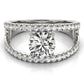 Multirow Split Prong Engagement Rings