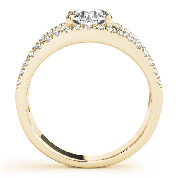 Multirow Split Prong Engagement Rings