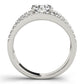 Multirow Split Prong Engagement Rings