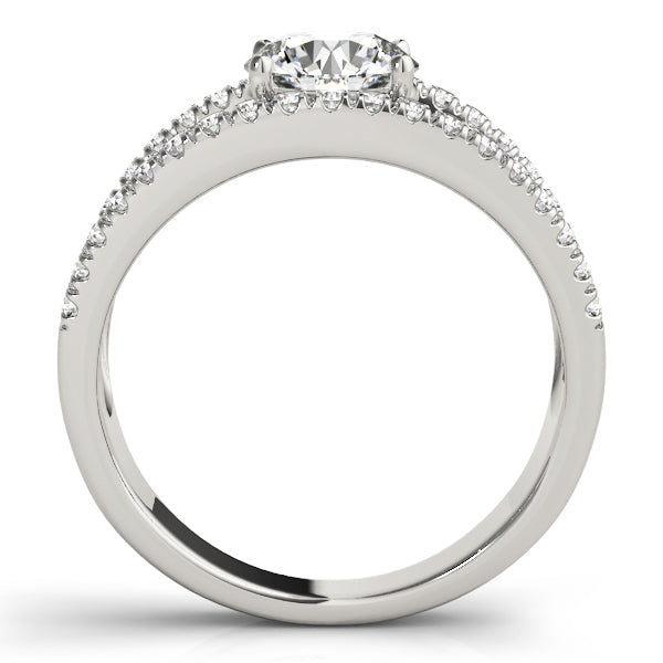 Multirow Split Prong Engagement Rings