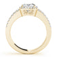 Split Shank Halo Cushion Engagement Ring