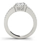 Split Shank Halo Cushion Engagement Ring