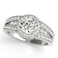 Vintage Multirow Milgrain Halo Engagement Rings