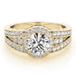 Vintage Multirow Milgrain Halo Engagement Rings