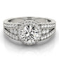 Vintage Multirow Milgrain Halo Engagement Rings