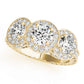 ENGAGEMENT RINGS 3 STONE ROUND