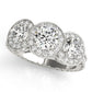 ENGAGEMENT RINGS 3 STONE ROUND