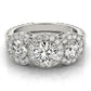 ENGAGEMENT RINGS 3 STONE ROUND