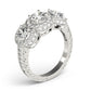 ENGAGEMENT RINGS 3 STONE ROUND