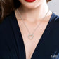 1/20 Ctw Puffed Heart Plain and Round Cut Diamond Fashion Pendant With Chain in Sterling Silver