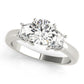3-Stone Trapezoid Engagement Ring