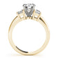 3-Stone Trapezoid Engagement Ring