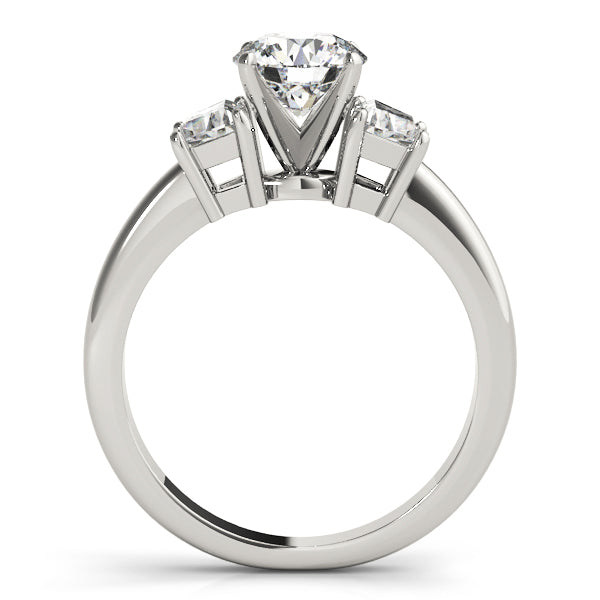 3-Stone Trapezoid Engagement Ring