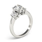 3-Stone Trapezoid Engagement Ring