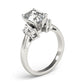 3-Stone Round & Emerald Cut Engagement Ring