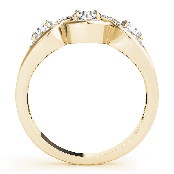 Infinity Twisted Channel Set Engagement Rings