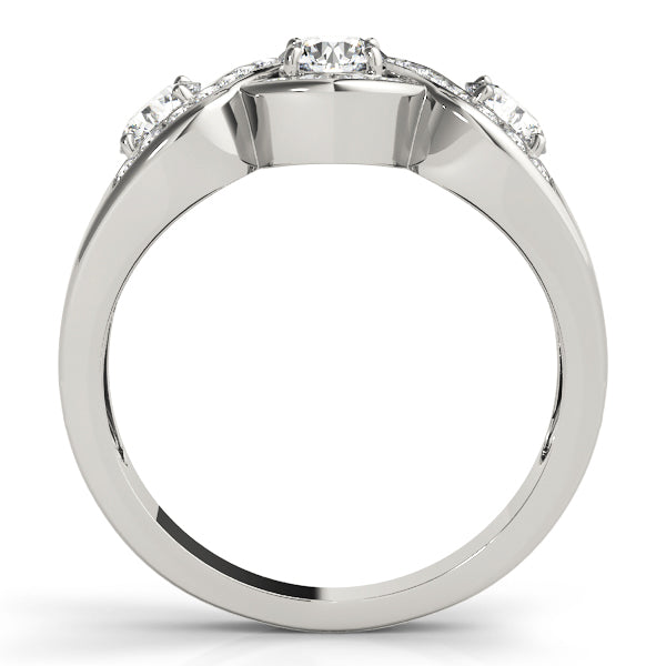 Infinity Twisted Channel Set Engagement Rings