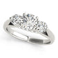 ENGAGEMENT RINGS 3 STONE ROUND