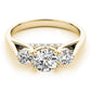 ENGAGEMENT RINGS 3 STONE ROUND