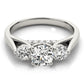 ENGAGEMENT RINGS 3 STONE ROUND