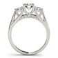 ENGAGEMENT RINGS 3 STONE ROUND