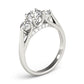 ENGAGEMENT RINGS 3 STONE ROUND