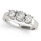 3-Stone Prong Set Engagement Ring