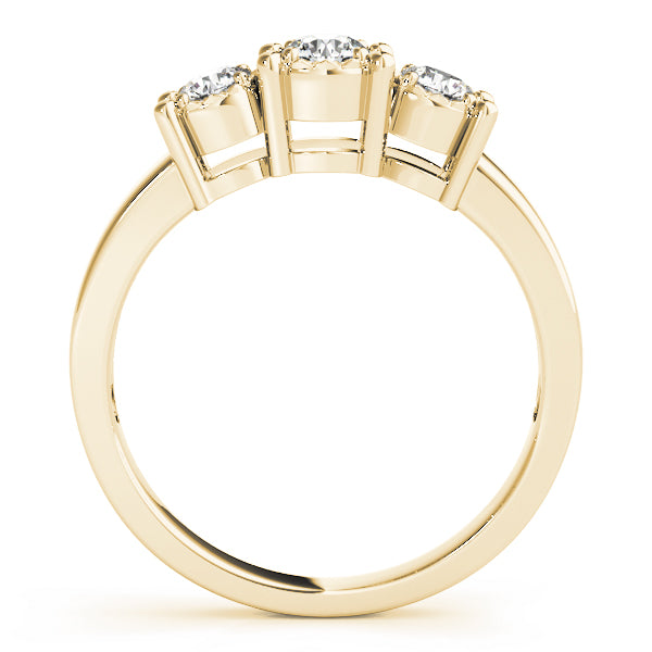 3-Stone Prong Set Engagement Ring