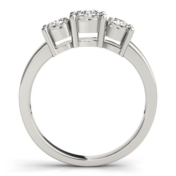 3-Stone Prong Set Engagement Ring