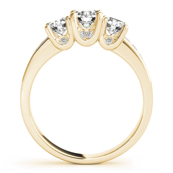 3-Stone Channel Set Engagement Ring