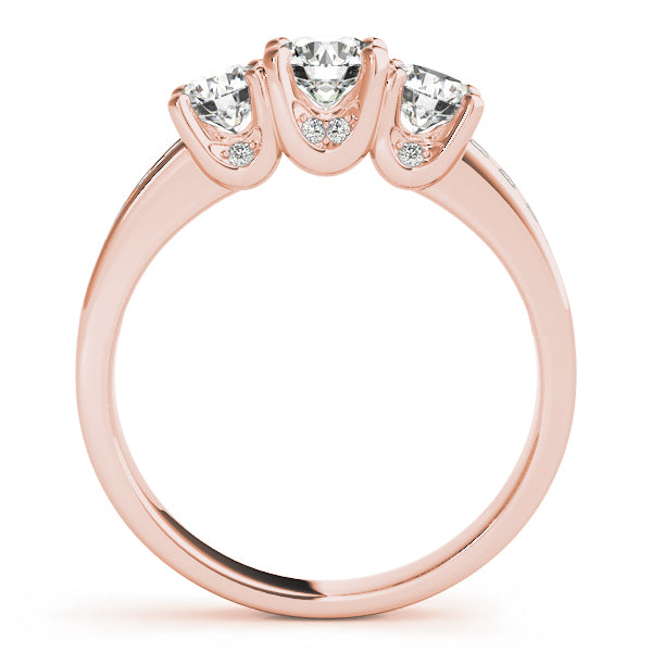 3-Stone Channel Set Engagement Ring
