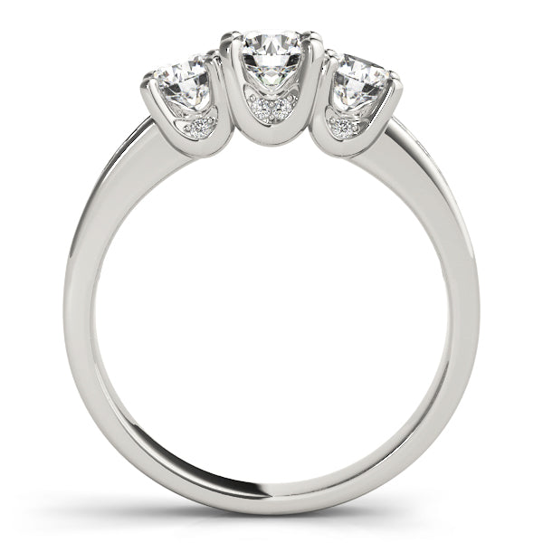 3-Stone Channel Set Engagement Ring
