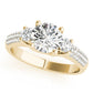 ENGAGEMENT RINGS 3 STONE ROUND