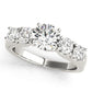 5-Stone Single Row Prong Set Engagement Ring