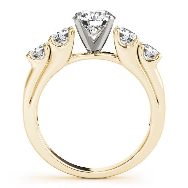 5-Stone Single Row Prong Set Engagement Ring