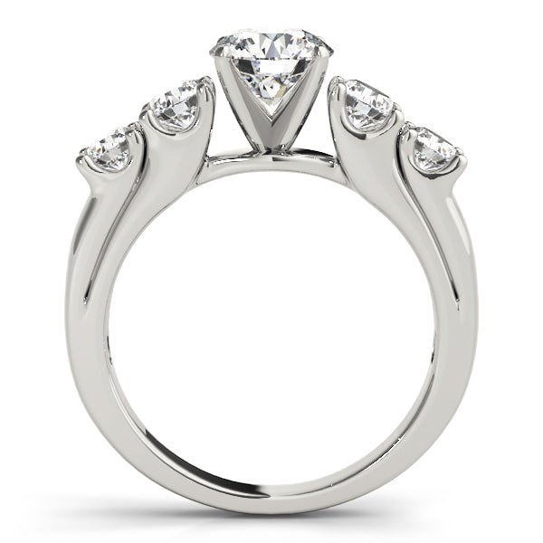 5-Stone Single Row Prong Set Engagement Ring