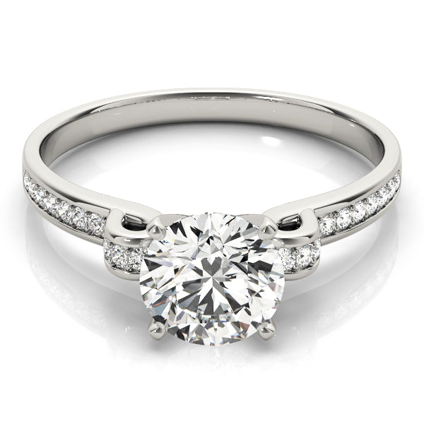 ENGAGEMENT RINGS SINGLE ROW PRONG