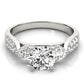 ENGAGEMENT RINGS 3 STONE ROUND